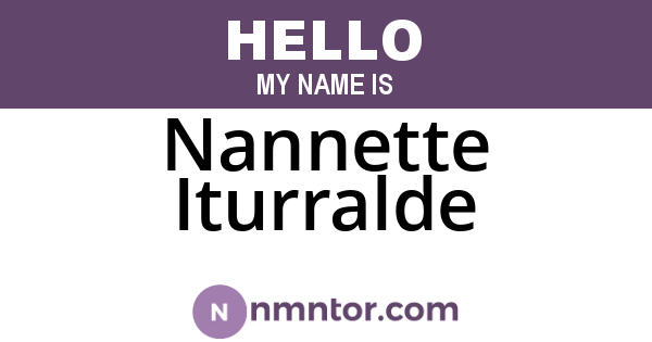 Nannette Iturralde