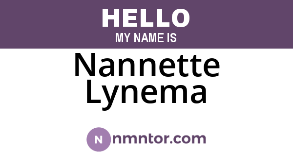 Nannette Lynema