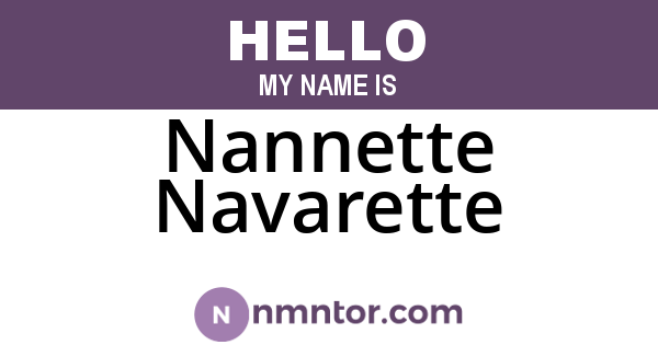 Nannette Navarette