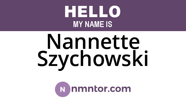 Nannette Szychowski