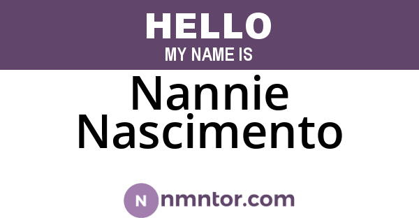 Nannie Nascimento