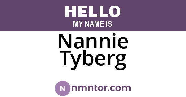 Nannie Tyberg