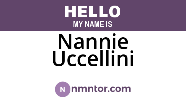 Nannie Uccellini