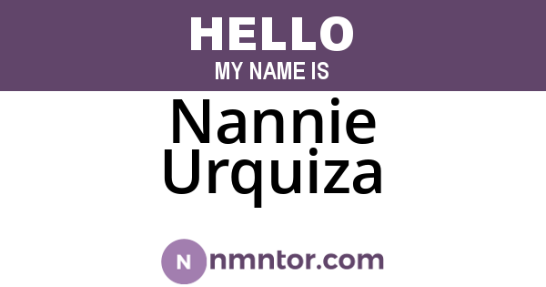 Nannie Urquiza