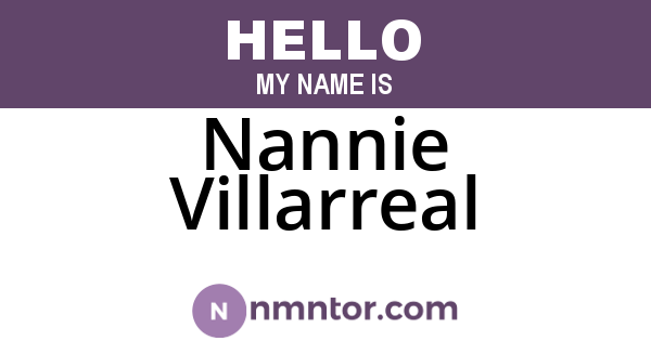 Nannie Villarreal