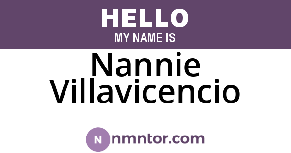 Nannie Villavicencio