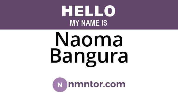 Naoma Bangura