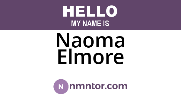 Naoma Elmore