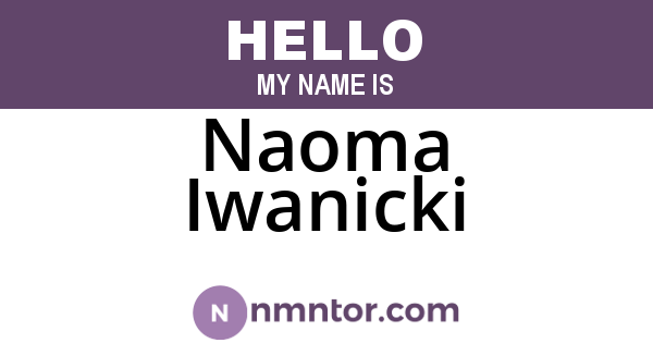 Naoma Iwanicki