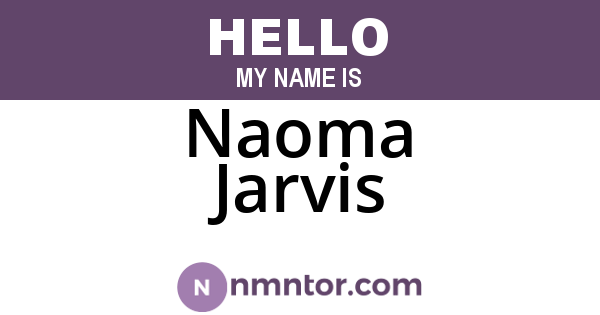 Naoma Jarvis