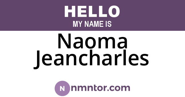 Naoma Jeancharles