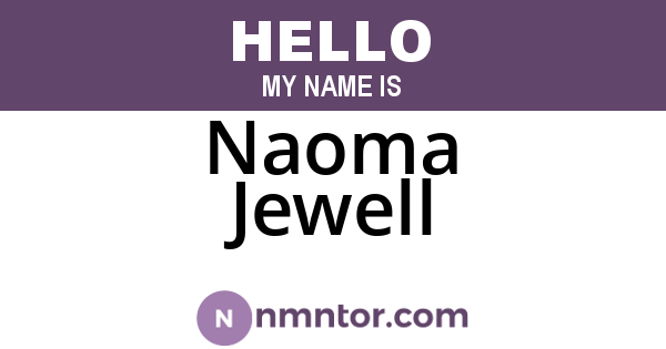 Naoma Jewell