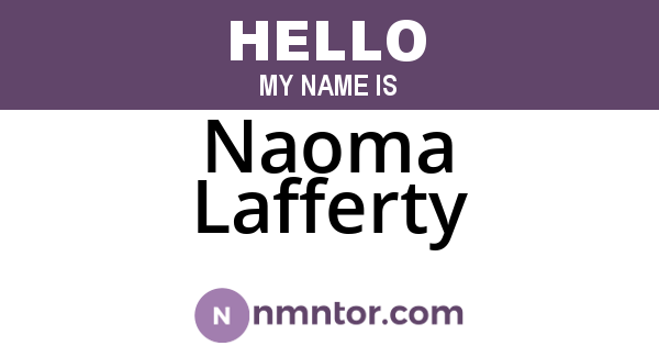 Naoma Lafferty