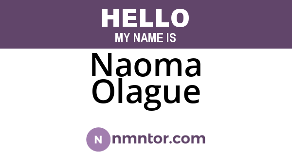 Naoma Olague
