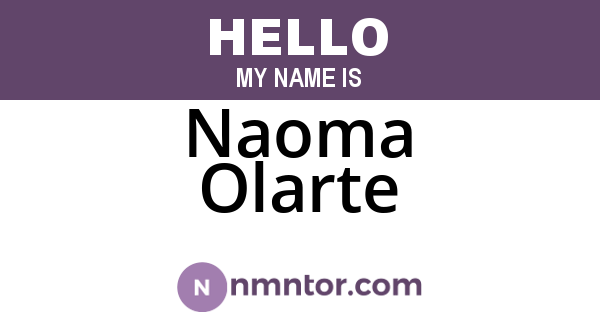 Naoma Olarte