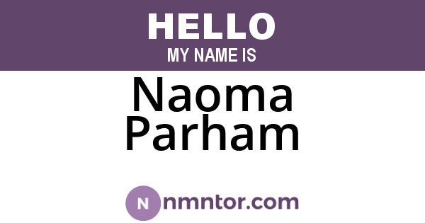 Naoma Parham