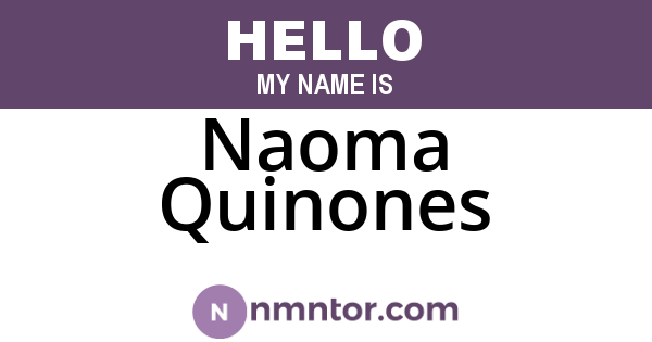 Naoma Quinones