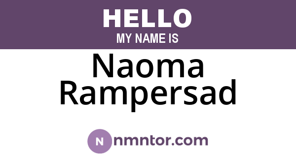 Naoma Rampersad