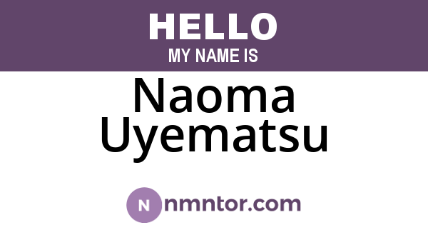 Naoma Uyematsu