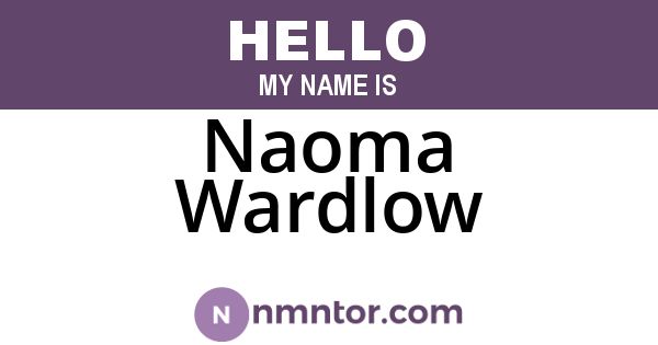 Naoma Wardlow