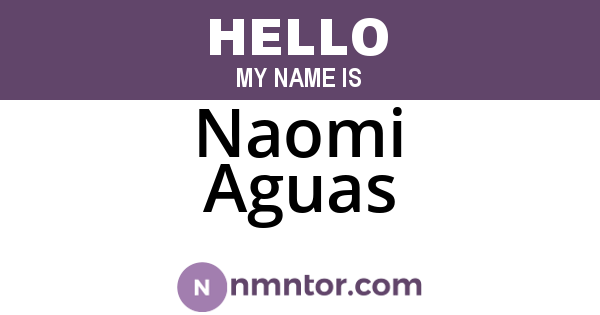 Naomi Aguas