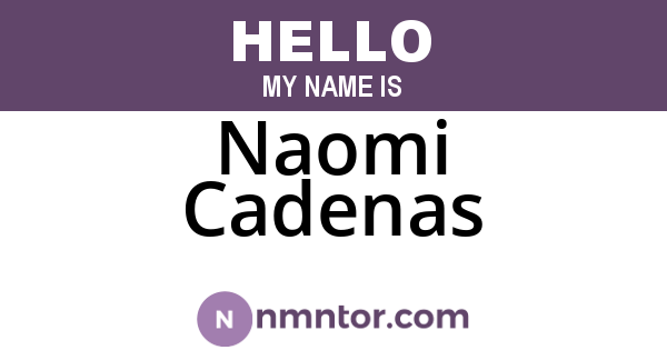 Naomi Cadenas