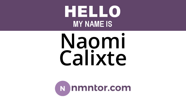 Naomi Calixte