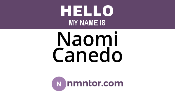 Naomi Canedo