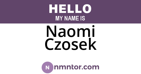 Naomi Czosek