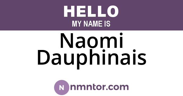 Naomi Dauphinais