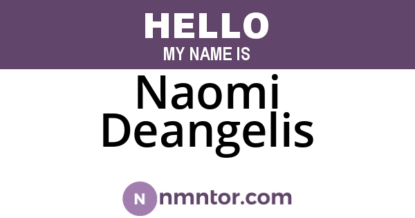 Naomi Deangelis