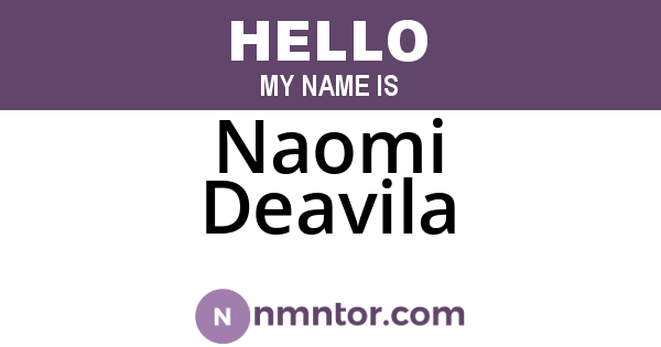 Naomi Deavila