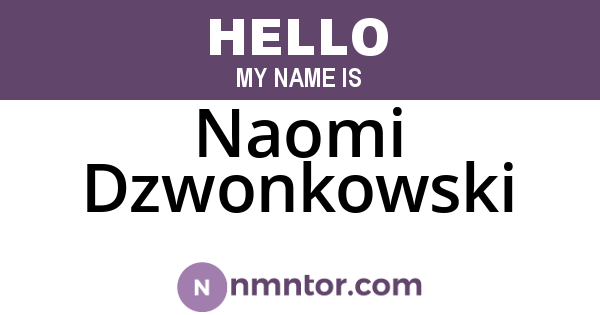 Naomi Dzwonkowski
