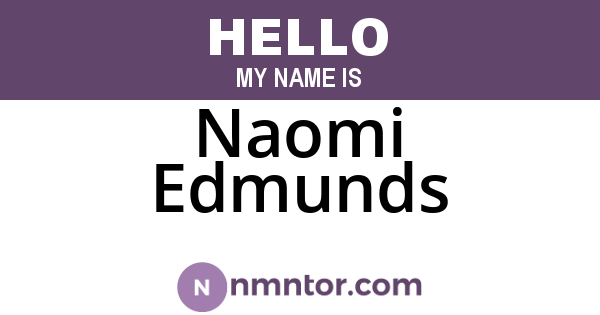 Naomi Edmunds