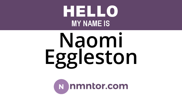 Naomi Eggleston