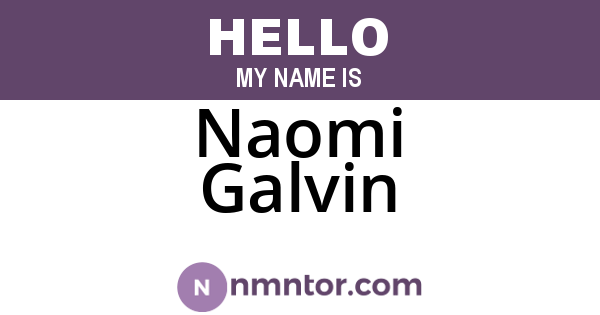 Naomi Galvin