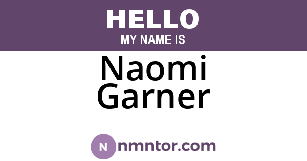 Naomi Garner