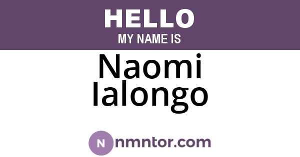 Naomi Ialongo
