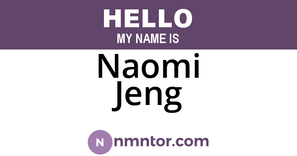 Naomi Jeng