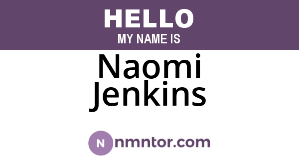 Naomi Jenkins