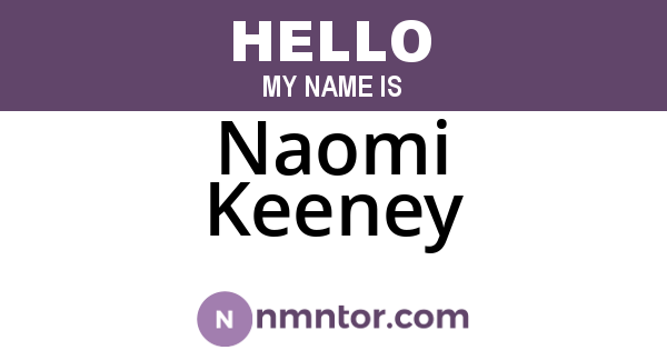 Naomi Keeney