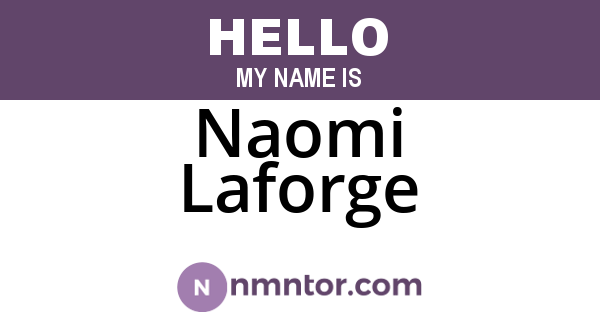 Naomi Laforge