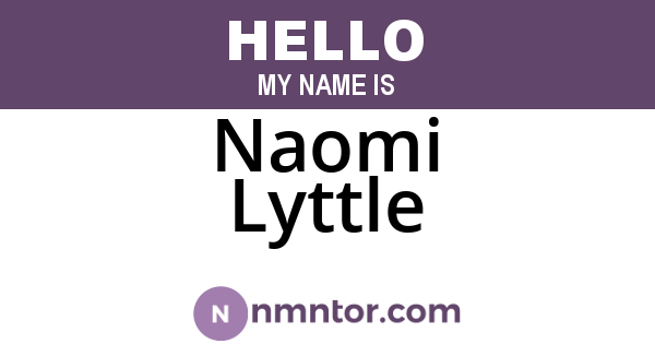 Naomi Lyttle