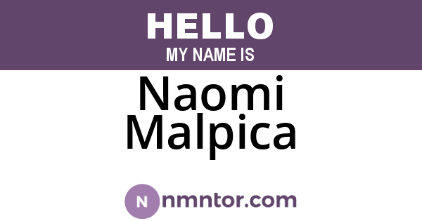Naomi Malpica