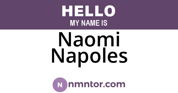 Naomi Napoles