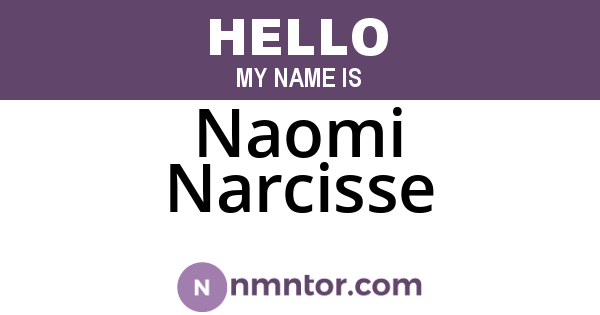 Naomi Narcisse