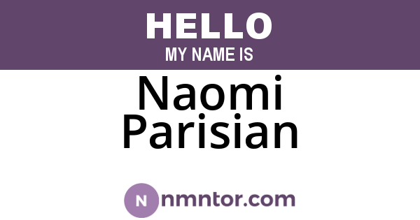 Naomi Parisian