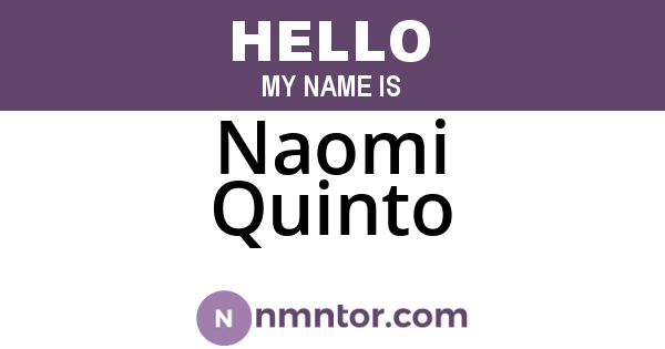 Naomi Quinto