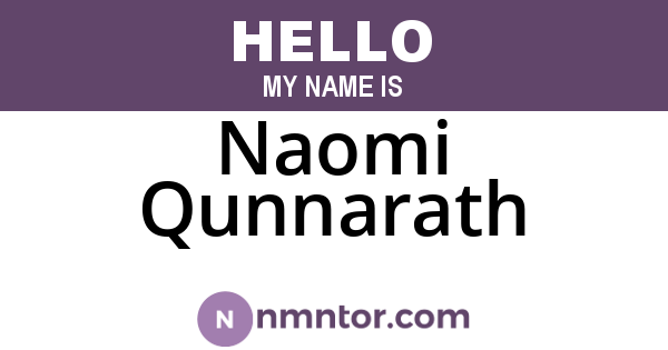 Naomi Qunnarath