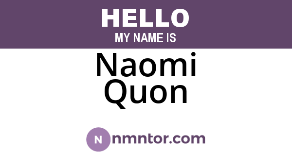 Naomi Quon